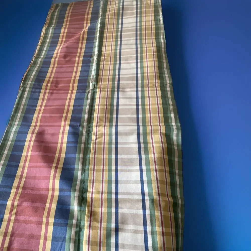 Multicolor Woven Plaid Fabric 56